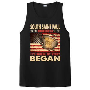 South Saint Paul Minnesota Usa Flag 4th Of July Cute Gift PosiCharge Competitor Tank