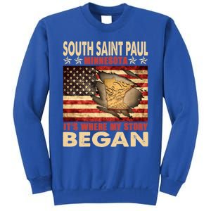 South Saint Paul Minnesota Usa Flag 4th Of July Cute Gift Sweatshirt