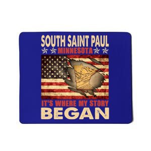 South Saint Paul Minnesota Usa Flag 4th Of July Cute Gift Mousepad