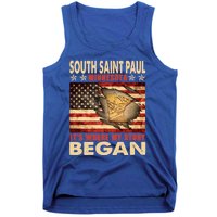 South Saint Paul Minnesota Usa Flag 4th Of July Cute Gift Tank Top