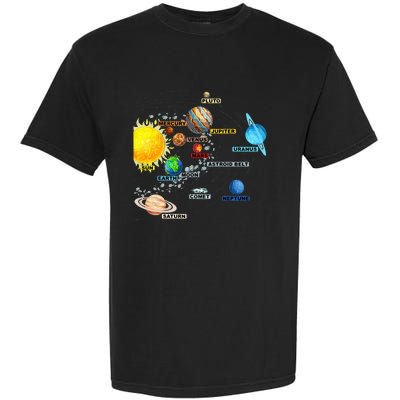 Solar System Planets Astronomy Space Science Garment-Dyed Heavyweight T-Shirt