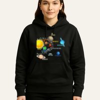Solar System Planets Astronomy Space Science Hoodie