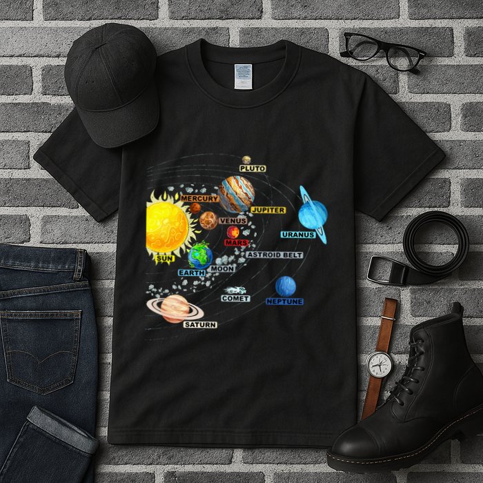 Solar System Planets Astronomy Space Science Tall T-Shirt