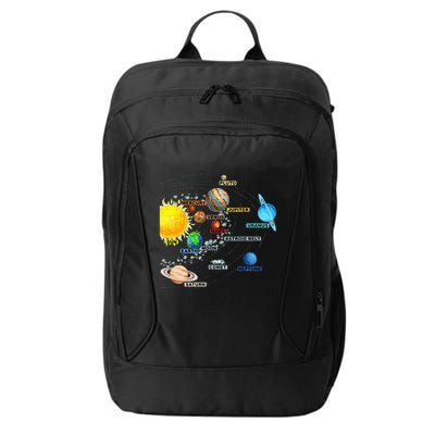 Solar System Planets Astronomy Space Science City Backpack