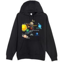 Solar System Planets Astronomy Space Science Premium Pullover Hoodie