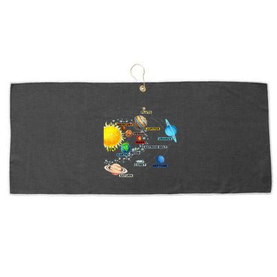 Solar System Planets Astronomy Space Science Large Microfiber Waffle Golf Towel