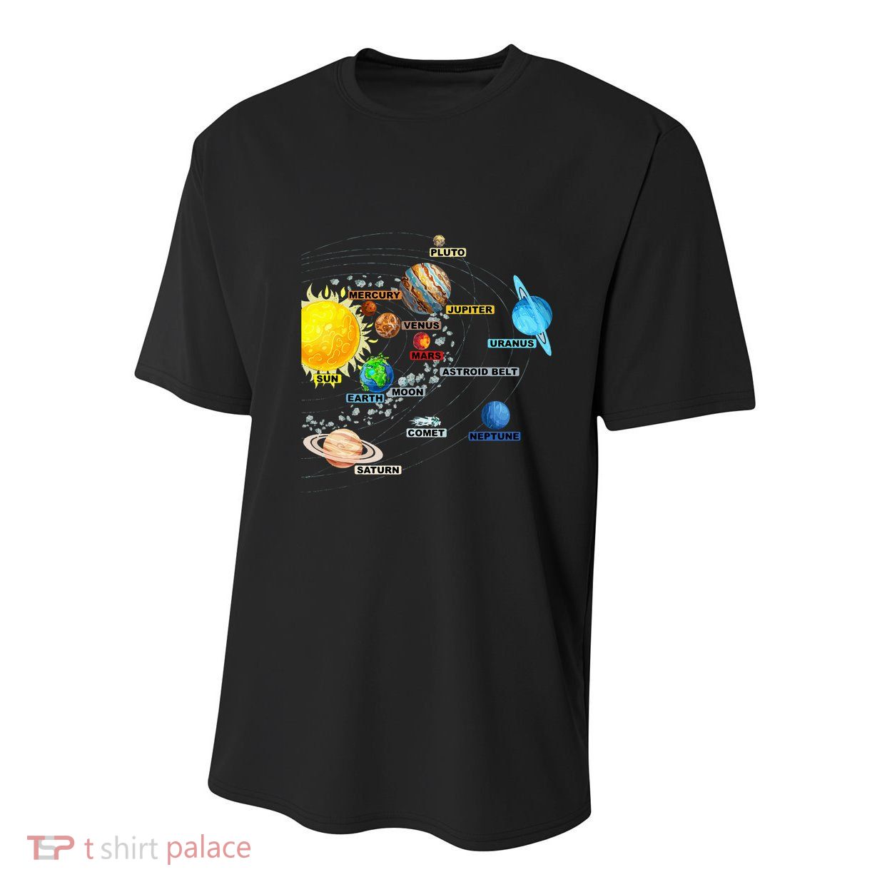 Solar System Planets Astronomy Space Science Youth Performance Sprint T-Shirt