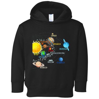 Solar System Planets Astronomy Space Science Toddler Hoodie