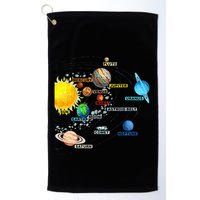 Solar System Planets Astronomy Space Science Golf Towel