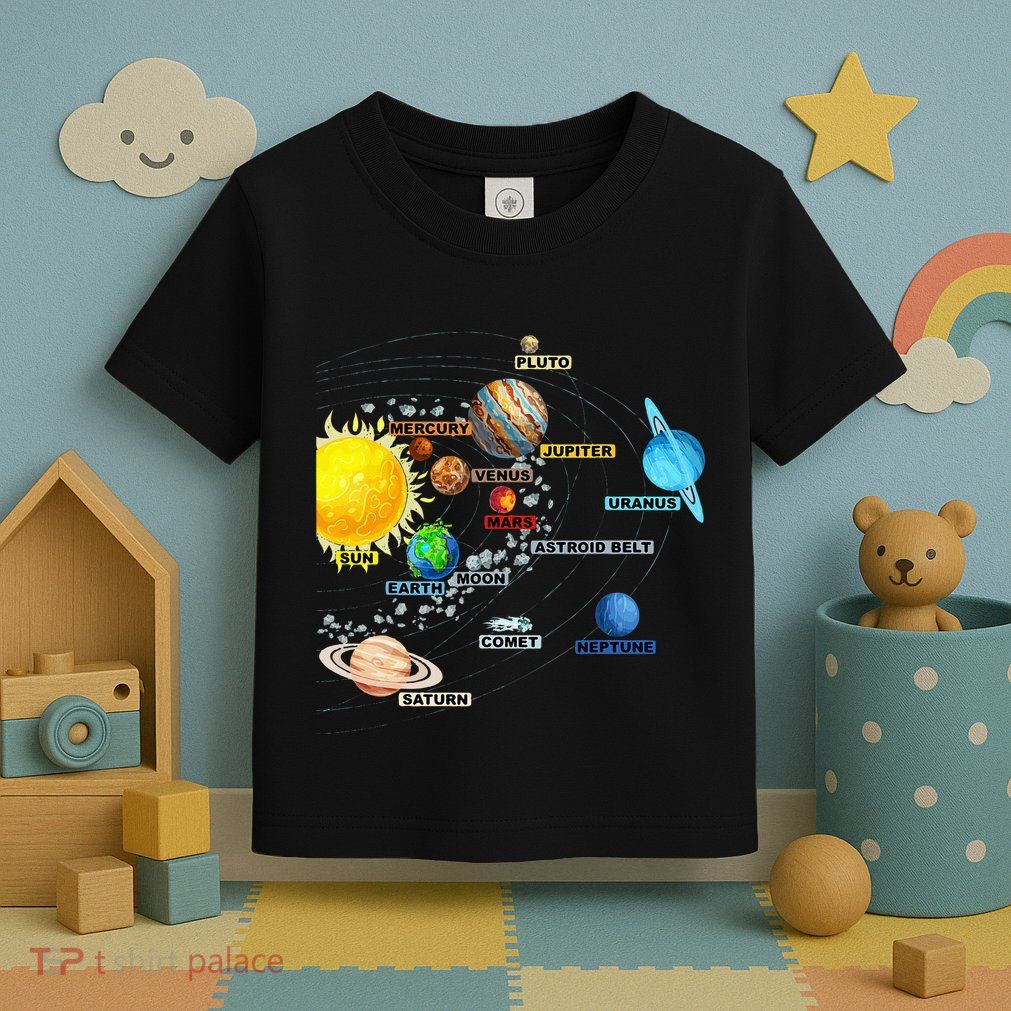 Solar System Planets Astronomy Space Science Toddler T-Shirt