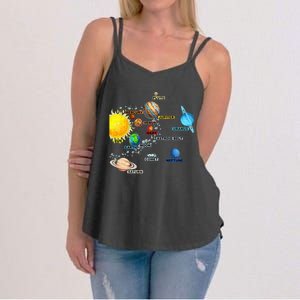 Solar System Planets Astronomy Space Science Women's Strappy Tank