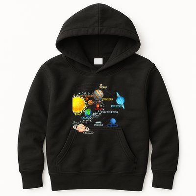 Solar System Planets Astronomy Space Science Kids Hoodie