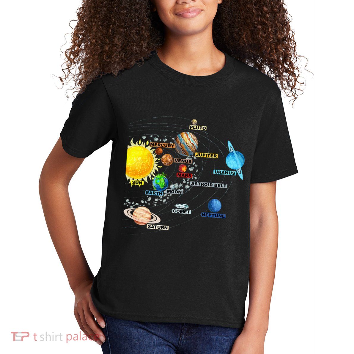 Solar System Planets Astronomy Space Science Kids T-Shirt