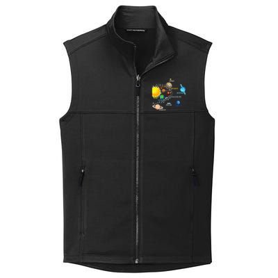 Solar System Planets Astronomy Space Science Collective Smooth Fleece Vest