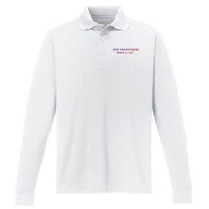 Stop Stop Project 2025 Look It Up Yall Performance Long Sleeve Polo