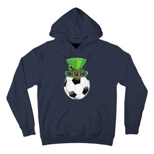 Soccer St Patricks Day Men Ball Leprechaun Hat Gifts Hoodie