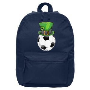 Soccer St Patricks Day Men Ball Leprechaun Hat Gifts 16 in Basic Backpack