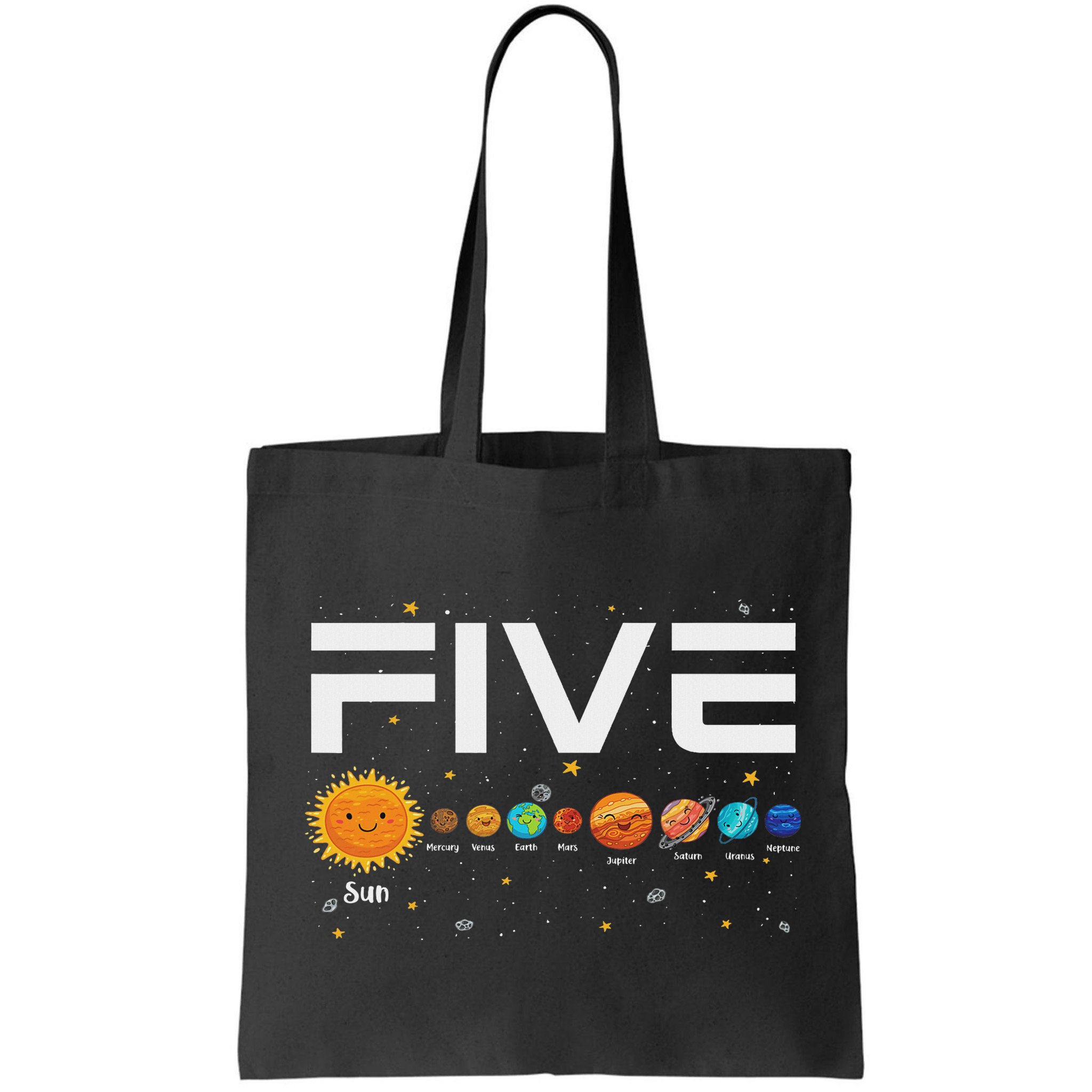 Solar System Planets Five 5 Years Old 5th Birthday Girl Boy Bag