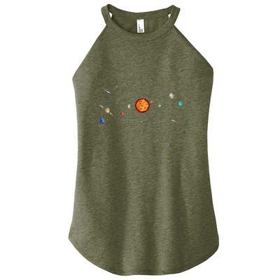 Solar System Planets Orbit Educational Astrology Women’s Perfect Tri Rocker Tank