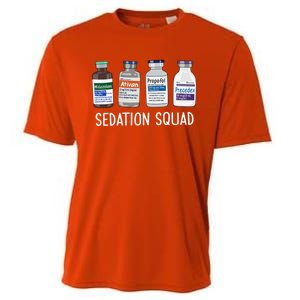 Sedation Squad Pharmacology Crna Icu Nurse Appreciation Gift Cooling Performance Crew T-Shirt