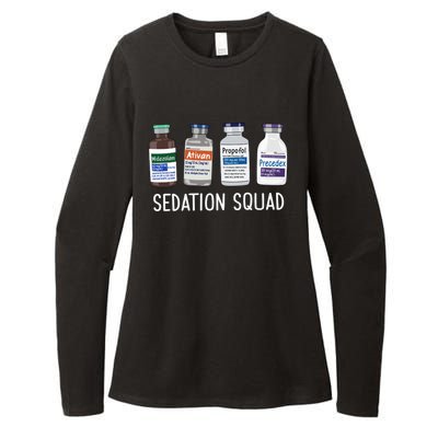 Sedation Squad Pharmacology Crna Icu Nurse Appreciation Gift Womens CVC Long Sleeve Shirt