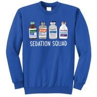 Sedation Squad Pharmacology Crna Icu Nurse Appreciation Gift Tall Sweatshirt