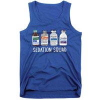 Sedation Squad Pharmacology Crna Icu Nurse Appreciation Gift Tank Top