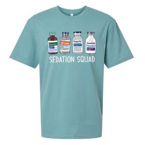 Sedation Squad Pharmacology Crna Icu Nurse Appreciation Gift Sueded Cloud Jersey T-Shirt