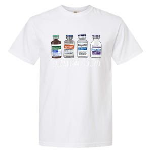 Sedation Squad Pharmacology Crna Icu Nurse Appreciation Gift Garment-Dyed Heavyweight T-Shirt