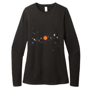 Solar System  Planets & Orbit Educational Astrology Womens CVC Long Sleeve Shirt