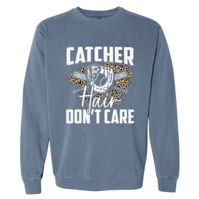 Softball  Softball Player Softball Catcher Garment-Dyed Sweatshirt