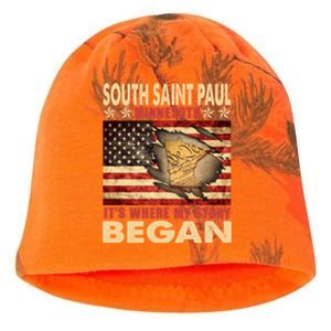 South Saint Paul Minnesota Usa Flag 4th Of July Gift Kati - Camo Knit Beanie