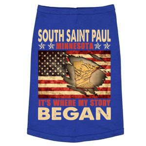 South Saint Paul Minnesota Usa Flag 4th Of July Gift Doggie Tank