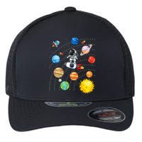 Solar System Planets Science Space Astronaut Universe Galaxy Flexfit Unipanel Trucker Cap