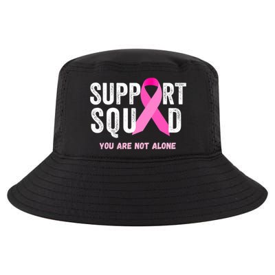 Support Squad Pink Ribbon Breast Cancer Awareness Cool Comfort Performance Bucket Hat