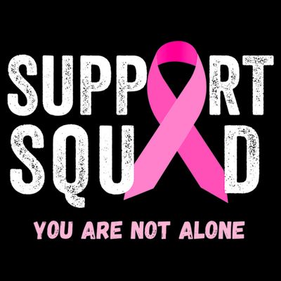 Support Squad Pink Ribbon Breast Cancer Awareness T-Shirt