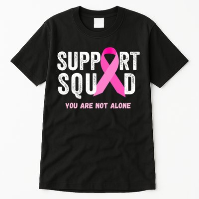 Support Squad Pink Ribbon Breast Cancer Awareness Tall T-Shirt