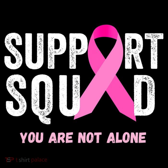 Support Squad Pink Ribbon Breast Cancer Awareness Tall T-Shirt