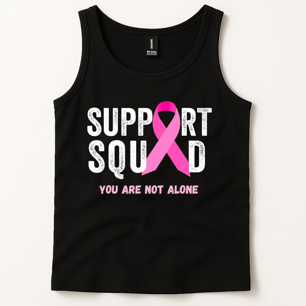 Support Squad Pink Ribbon Breast Cancer Awareness Tank Top