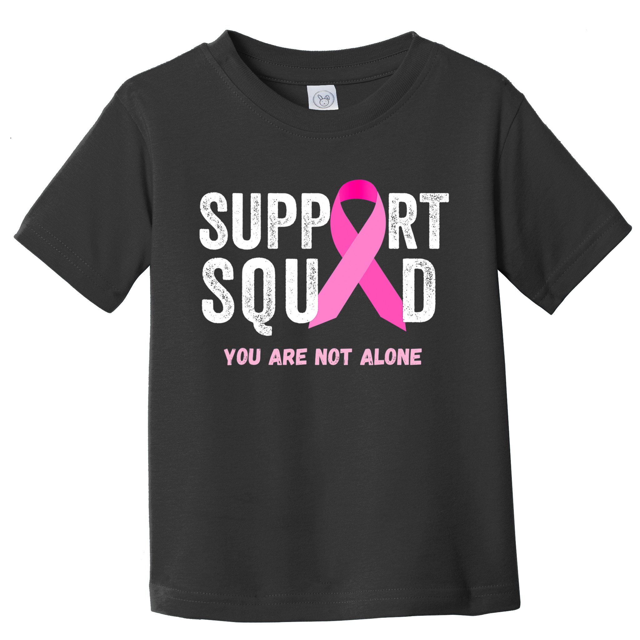 Support Squad Pink Ribbon Breast Cancer Awareness Toddler T-Shirt