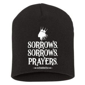 Sorrows Sorrows Prayers Short Acrylic Beanie