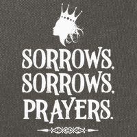 Sorrows Sorrows Prayers Cotton Canvas Backpack