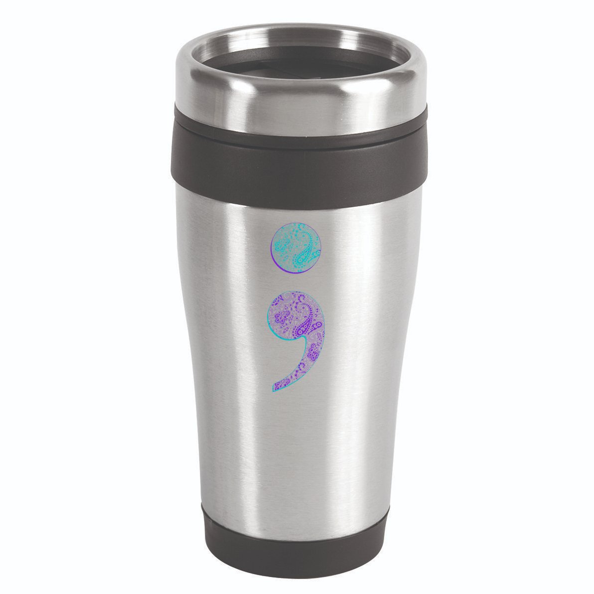 Semicolon Suicide Prevention Awareness 16oz Travel Tumbler