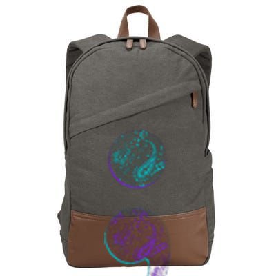 Semicolon Suicide Prevention Awareness Cotton Canvas Backpack