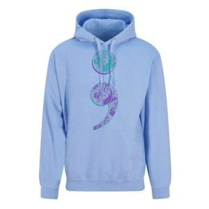 Semicolon Suicide Prevention Awareness Unisex Surf Hoodie