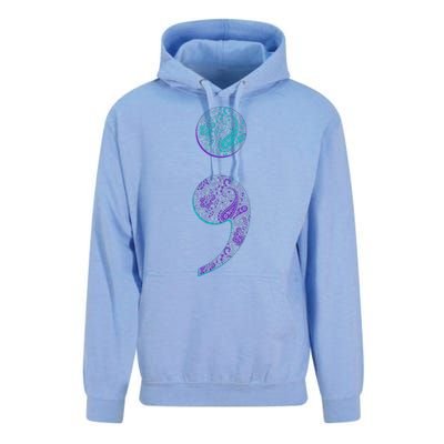 Semicolon Suicide Prevention Awareness Unisex Surf Hoodie