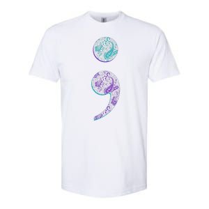 Semicolon Suicide Prevention Awareness Softstyle CVC T-Shirt