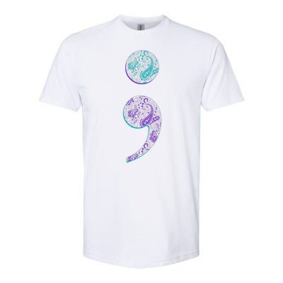 Semicolon Suicide Prevention Awareness Softstyle CVC T-Shirt