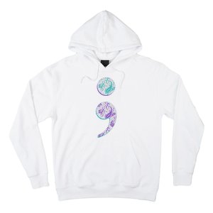 Semicolon Suicide Prevention Awareness Hoodie