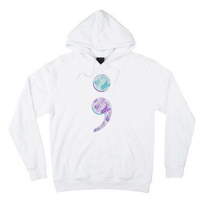 Semicolon Suicide Prevention Awareness Hoodie